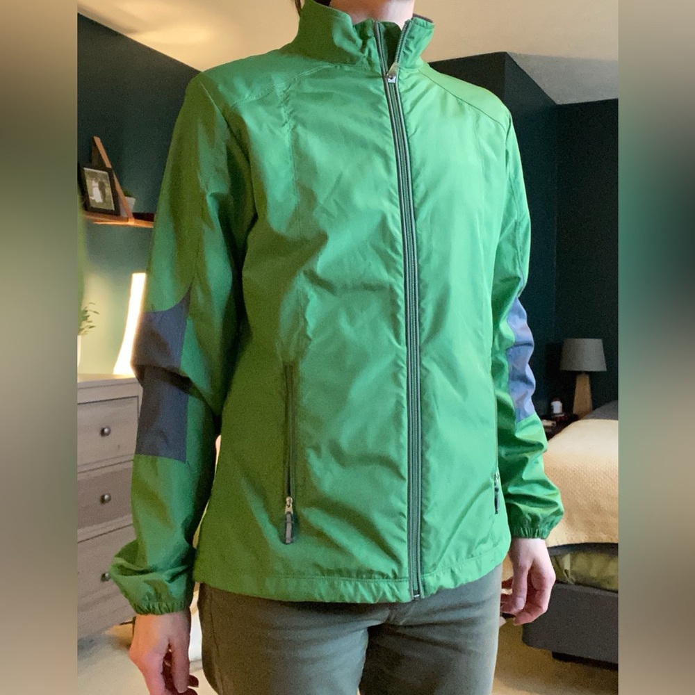 Alo Green Lightweight Zip-Up Jacket